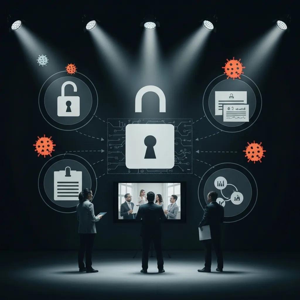 Illustration of cybersecurity threats related to port forwarding risks