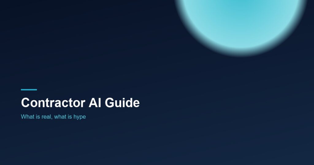 Contractor AI Guide - ITech Plus blog