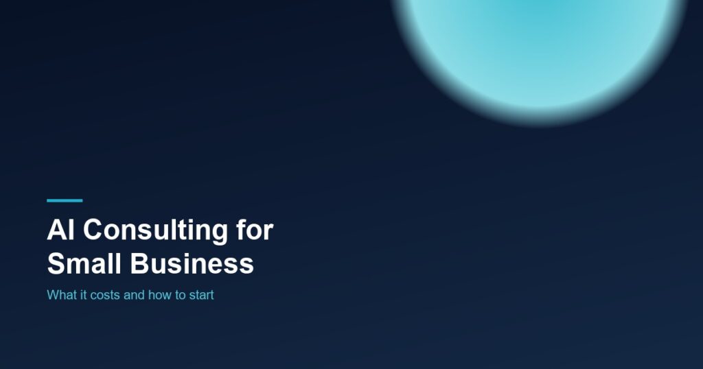 AI Consulting for Small Business - ITech Plus blog