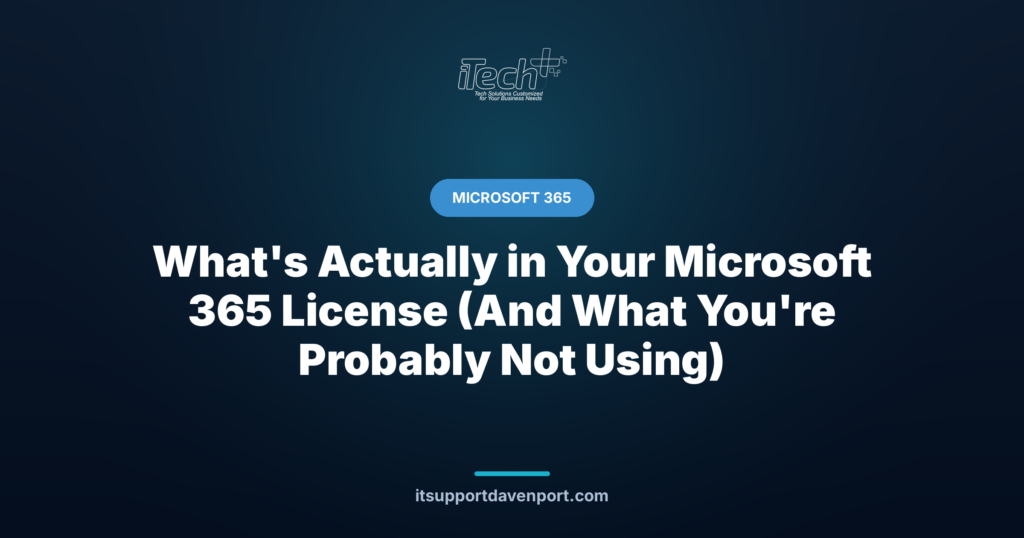 What's Actually in Your Microsoft 365 License (And What You're Probably Not Using) — iTech Plus