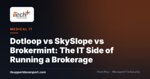 Dotloop vs SkySlope vs Brokermint: The IT Side of Running a Brokerage — iTech Plus, managed IT & cybersecurity in Central Florida