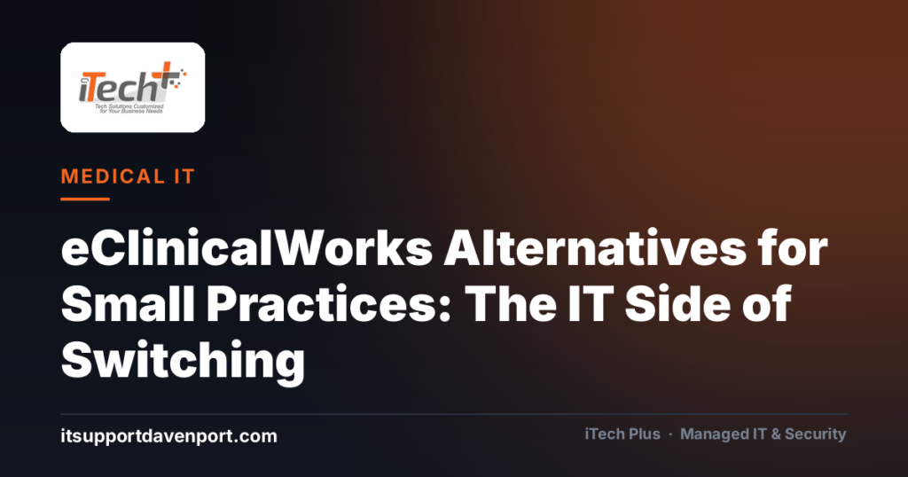 eClinicalWorks Alternatives for Small Practices: The IT Side of Switching — iTech Plus