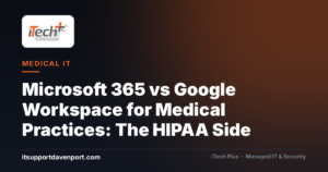 Microsoft 365 vs Google Workspace for Medical Practices: The HIPAA Side